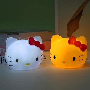 Παιδικό Φωτιστικό Νυκτός τύπου Hello Kitty από Σιλικόνη – Ζεστός Φωτισμός για Ήρεμο Ύπνο