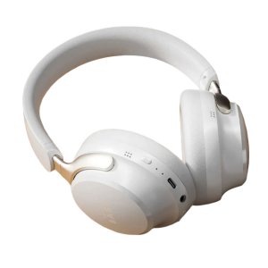 Ακουστικά Ασύρματα Bluetooth 5.4 με Ενεργή Aπομόνωση Eξωτερικών ήχων ΑNC &amp; Ενισχυμένο Μπάσο  BASS-100 σε Λευκό Χρώμα