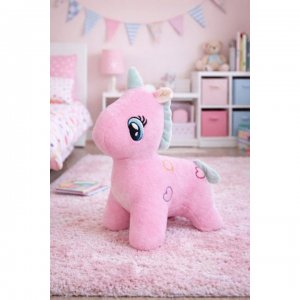 Λούτρινος Μαλακός Ροζ Μονόκερος 36cm - Cute Pink Unicorn