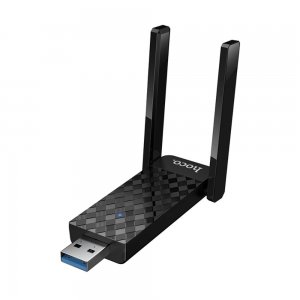 Αντάπτορας WiFi Hoco WiFi 6 USAB-A 600Mbps Plug and Play Dual Band με 2 Κεραίες