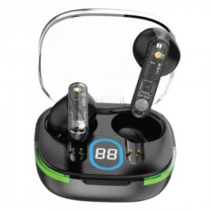 Ασύρματα Ακουστικά Bluetooth με Θήκη Φόρτισης &amp; Οθόνη LED  - Ezra