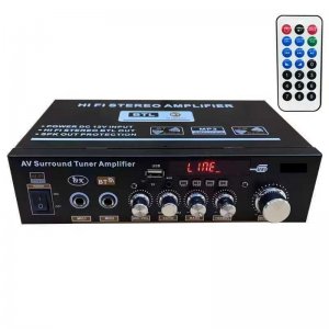 Στερεοφωνικός Ενισχυτής Ήχου Bluetooth Hi-Fi 2x18W με FM, USB &amp; Τηλεχειριστήριο Pervoi