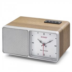 Ασύρματο Ηχείο Bluetooth με FM Ραδιόφωνο &amp; Ρολόι – USB,TF - Retro Ξύλινος Σχεδιασμός