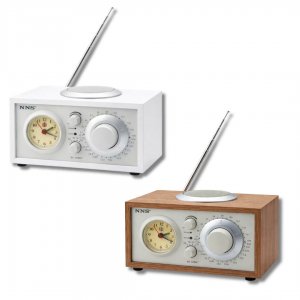 Ασύρματο Φορητό Retro Ραδιόφωνο με Bluetooth, USB, TF &amp; Ρολόι - Επαναφορτιζόμενο