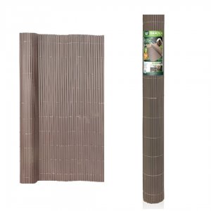 Καλαμωτή Περίφραξη PVC 150 x 500cm Καφέ 10mm για Κήπο και Μπαλκόνι