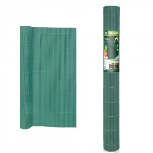 Καλαμωτή Περίφραξη PVC 150 x 300cm Πράσινη 10mm για Κήπο και Μπαλκόνι