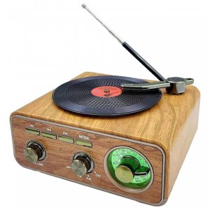Retro Ραδιόφωνο Bluetooth Επαναφορτιζόμενο Καφέ