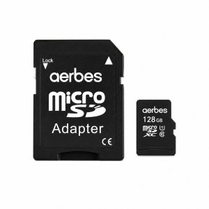 Κάρτα Μνήμης 128GB με SD Adapter για Κινητά, Κάμερες &amp; Tablets Aerbes microSDXC