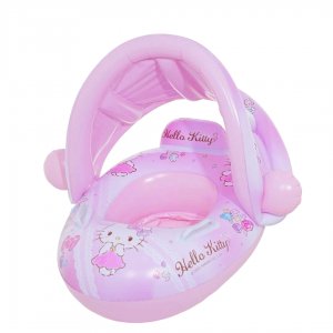 Παιδικό Φουσκωτό Σωσίβιο Hello Kitty με Σκίαστρο και Κάθισμα