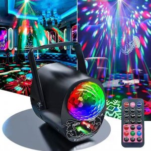 Φωτορυθμικό LED RGB 9W Andowl με Τηλεχειριστήριο
