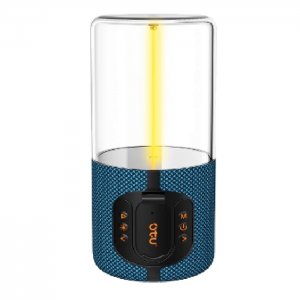 Φορητό Bluetooth Ηχείο OTU 5W με RGB Φωτισμό και MicroSD Μπλε