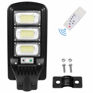 Led Αδιάβροχο Ηλιακό Φωτιστικό Δρόμου 150W 11520LM με Ανιχνευτή Κίνησης και Τηλεχειριστήριο Jortan JT-G-150W
