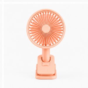 Mini Ανεμιστήρας USB με Κλιπ και LED Φωτισμό Diandi Επαναφορτιζόμενος Πορτοκαλί