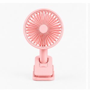 Mini Ανεμιστήρας USB με Κλιπ και LED Φωτισμό Diandi Επαναφορτιζόμενος Ροζ