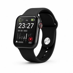 Smartwatch H10 Mini AMOLED – Έξυπνο Ρολόι με Ασύρματη Φόρτιση και Οθόνη Amoled Μαύρο