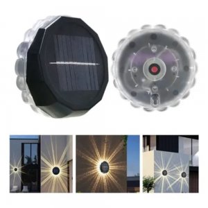 Ηλιακά Φωτιστικά Κήπου Τοίχου LED Solar Light 2τμχ – Οικονομική Φωτεινότητα Χωρίς Ρεύμα