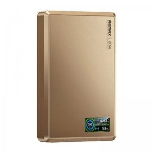 Remax Aurora – Power Bank 20000mAh με Ασύρματη Φόρτιση και Οθόνη TFT, PD 20W, Μαγνητικό Χρυσό