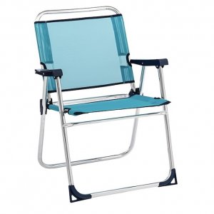 Πτυσσόμενη Καρέκλα Παραλίας Kmt Style 602800 Αλουμινίου Μπλε | Ελαφριά, Ανθεκτική 58x57x79cm για Camping &amp; Θάλασσα