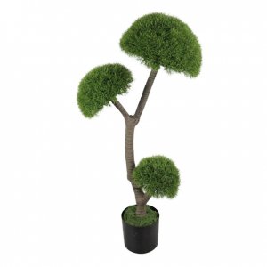 Τεχνητό Διακοσμητικό Φυτό Bonsai με Πράσινες Φούντες 105cm σε Γλάστρα – Ιδανικό για Σπίτι &amp; Γραφείο | Μοντέρνα Διακόσμηση Χώρου, Γάμους &amp; Events