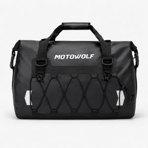 Στεγανός Σάκος 40L Ουράς Μοτοσυκλέτας Motowolf MB4 – Ευελιξία και Άνεση Μαύρο