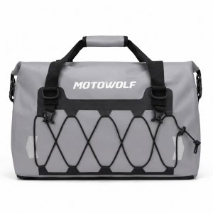 Στεγανός Σάκος 40L Ουράς Μοτοσυκλέτας Motowolf MB4 – Ευελιξία και Άνεση Γκρι