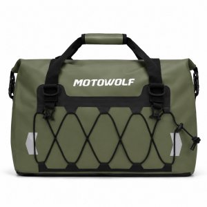 Στεγανός Σάκος 40L Ουράς Μοτοσυκλέτας Motowolf MB4 – Ευελιξία και Άνεση Λαδί