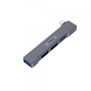 USB-C Hub 4 σε 1 Moxom – Ευέλικτη Συνδεσιμότητα με Αναγνώστη Καρτών