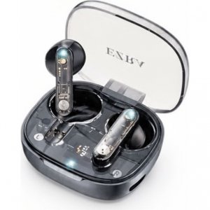 Ασύρματα Ακουστικά EZRA TWS134 Bluetooth – Pure Bass &amp; Zero Noise | Με Θήκη Φόρτισης, Μικρόφωνο, Οθόνη LED, Touch Control, Εμβέλεια 10m