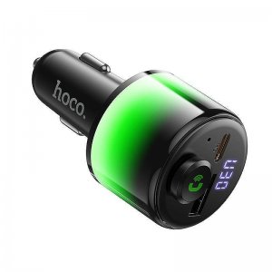 Bluetooth FM Transmitter HOCO E166 Path 42W – Ταχεία Φόρτιση PD 30W, USB-C και USB-A, Bluetooth, Hands-Free Κλήσεις, LED Ένδειξη