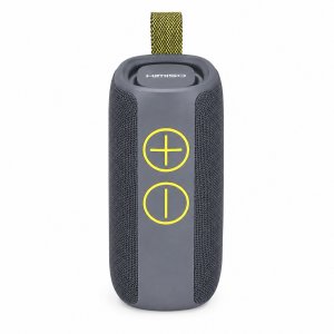 Ασύρματο Ηχείο Bluetooth KIMISO – Στερεοφωνικός Ήχος 10W &amp; Φωτισμός RGB LED - Φορητό, Επαναφορτιζόμενο, Hands-Free Γκρι