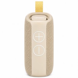Ασύρματο Ηχείο Bluetooth KIMISO – Στερεοφωνικός Ήχος 10W &amp; Φωτισμός RGB LED - Φορητό, Επαναφορτιζόμενο, Hands-Free Μπεζ
