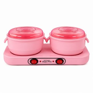 Διπλή Κεριέρα Αποτρίχωσης Wax Pro 100W για Γρήγορη Θέρμανση - 2 Δοχεία Σιλικόνης 400ml, Επαγγελματική Χρήση