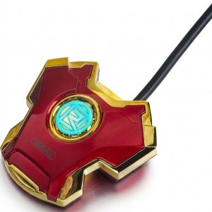 USB Hub 3 Θυρών Remax – Σχεδιασμός Iron Man &amp; Ταχύτητα 480Mbps - USB 2.0 Splitter για Laptop &amp; PC, Compact μέγεθος, Plug &amp; Play