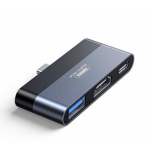 Docking Station USB-C Remax – Hub με HDMI 4K, USB 3.0 &amp; PD 60W - Zelink Series, Compact, για Laptop &amp; MacBook