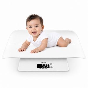 Ψηφιακή Βρεφική Ζυγαριά 2 σε 1 έως 180kg Sokany- Με Αποσπώμενο Δίσκο, Λειτουργία Απόβαρου &amp; Ακρίβεια 10g για Όλη την Οικογένεια