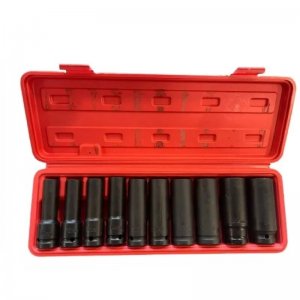 Σετ Κρουστικά Καρυδάκια 1/2″ 10 Τεμαχίων 10-24mm – Μακριά για Εργασίες Ακριβείας - Επαγγελματικής Αντοχής με Κασετίνα Μεταφοράς