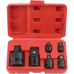 Σετ Αντάπτορες για Καρυδάκια 1/4″, 3/8″, 1/2″ &amp; 3/4″ (6 τμχ) - Μετατροπείς Υποδοχής για Καστάνια &amp; Αερόκλειδο σε Βαλιτσάκι