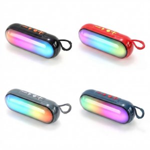 Φορητό Ηχείο Bluetooth 10W – Ασύρματο με RGB LED Φωτισμό - Bluetooth 5.3, USB, TF Card, Ραδιόφωνο FM, Hands-Free, TWS