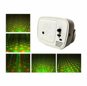 Χριστουγεννιάτικος Προβολέας Laser Κόκκινο &amp; Πράσινο – Φωτιστικό για Πάρτυ με 4 Σχέδια - Εφέ Strobe, Αυτόματη Λειτουργία, Εύκολη Τοποθέτηση