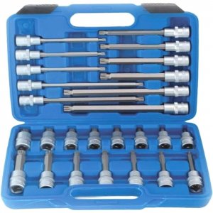 Σετ Καρυδάκια με Μύτες XZN 1/2 M5-M16 – 26 Τεμαχίων σε 4 Μήκη - Επαγγελματικά Εργαλεία για Συνεργείο Αυτοκινήτου, Υλικό Cr-V
