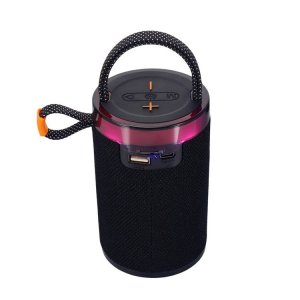 Φορητό Ηχείο Bluetooth 5W – με RGB Φωτισμό, FM Radio &amp; TWS - Ασύρματο, Bluetooth 5.3, USB, TF Card, Επαναφορτιζόμενο