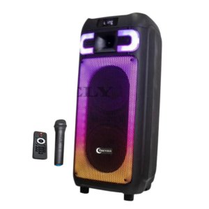 Φορητό Ηχείο Bluetooth 2x8 – Δυνατός Ήχος &amp; RGB Φωτισμός - Party Speaker με Ασύρματο Μικρόφωνο, FM Radio, USB, Equalizer, TWS