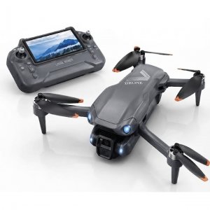 Drone με GPS &amp; Διπλή Κάμερα HD – Τηλεχειριστήριο με Οθόνη - Αποφυγή Εμποδίων, 2 Μπαταρίες, Τσάντα Μεταφοράς, Πτυσσόμενο, 520g