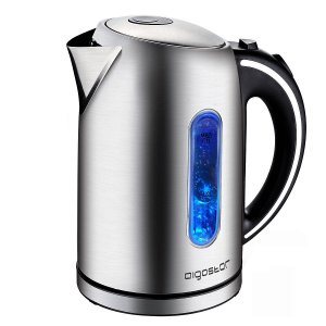 Ηλεκτρικός Βραστήρας 1.7L 2200W – Ανοξείδωτος με Μπλε LED - Ταχύς Βρασμός, Αυτόματη Απενεργοποίηση, Περιστρεφόμενη Βάση 360°