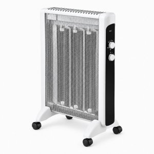 Ηλεκτρική Σόμπα 2000W – Άμεση Θέρμανση &amp; Ασφάλεια - Με Ρυθμιζόμενο Θερμοστάτη, 2 Βαθμίδες &amp; Ροδάκια Μεταφοράς
