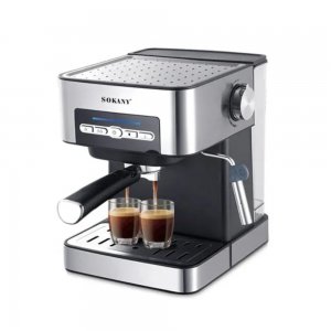 Μηχανή Espresso 850W – Επαγγελματικός Καφές στο Σπίτι - Ακροφύσιο Ατμού, Πίεση 20 bar, Δοχείο 1.6L, Ανοξείδωτη
