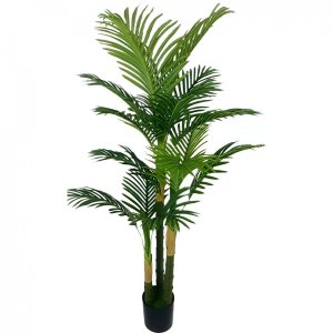 Τεχνητός Φοίνικας Areca 150cm – Διακοσμητικό Φυτό με 3 Κορμούς - 16 Κλαδιά, Ρεαλιστική Όψη, Ιδανικό για Σαλόνι &amp; Γραφείο