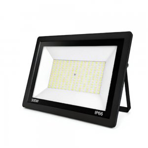Προβολέας LED 500W– Ισχυρός Φωτισμός &amp; Αντοχή IP66 - Ψυχρό Λευκό 6500K, Εξωτερικού Χώρου, Μαύρος, για Αυλή, Πάρκινγκ, Εργοτάξιο