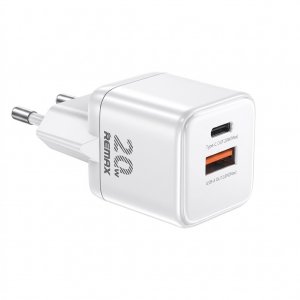 Φορτιστής Ταξιδίου 20W – Γρήγορη Φόρτιση με USB-C &amp; USB-A - Συμβατός με iPhone, Android, PD &amp; QC 3.0, Compact Μέγεθος