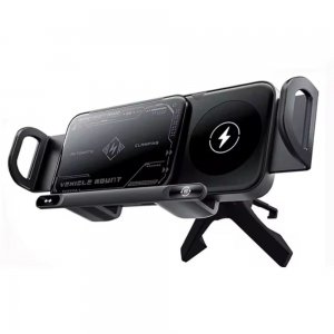 Βάση Κινητού Αυτοκινήτου Z-Fold Charger 15W με Ασύρματη Φόρτιση - Για Samsung Z Fold/Flip &amp; iPhone, Αυτόματο Κλείδωμα, Περιστροφή 90°